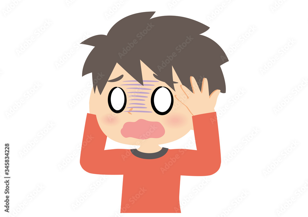 Obraz premium 男子の表情 ショック