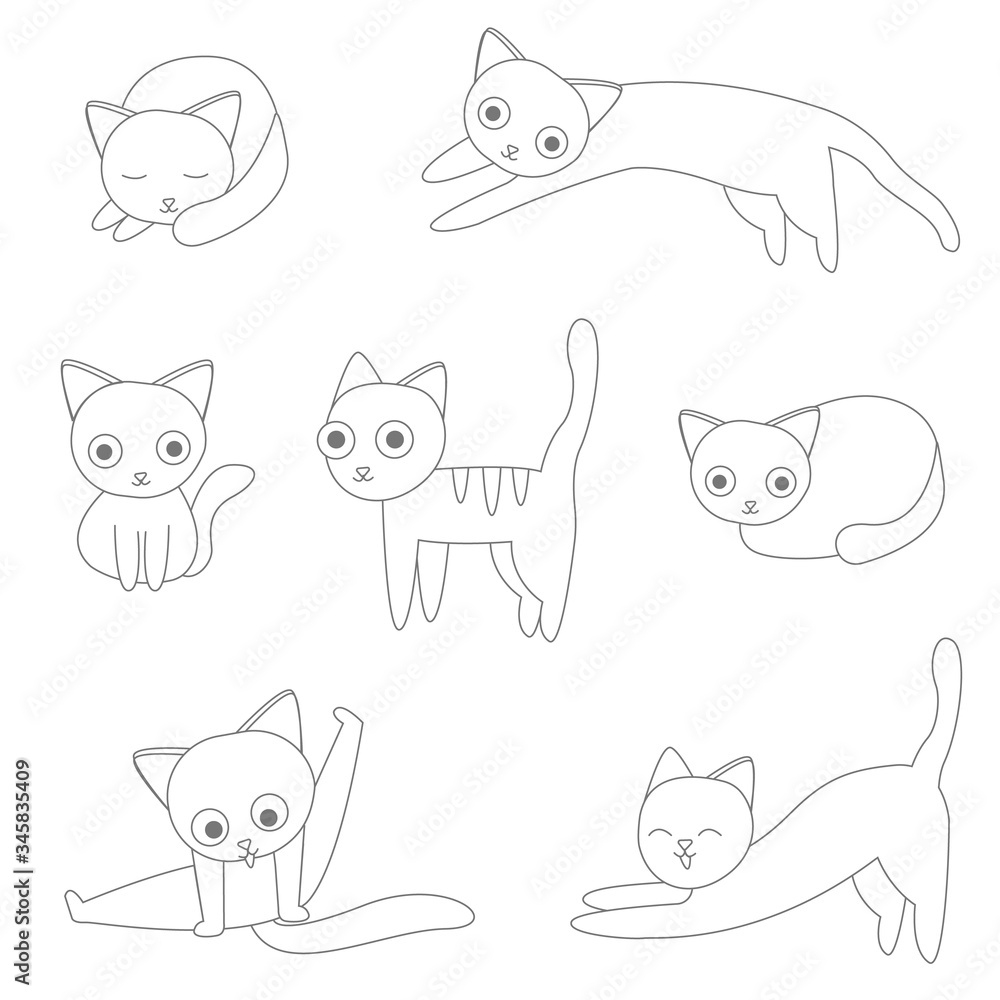 Cat Outlines Cat Outlines