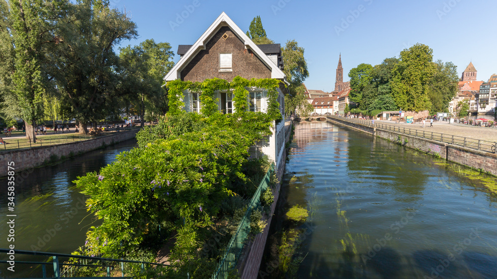 Obraz premium Summer photography of Petite France in Strasbourg
