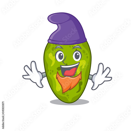 Cute picture of cyanobacteria in Elf cartoon design