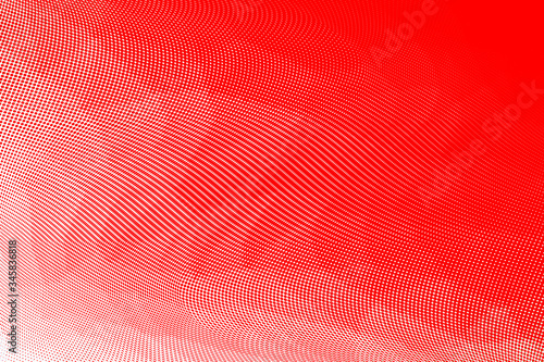 Red polka dot halftone pattern
