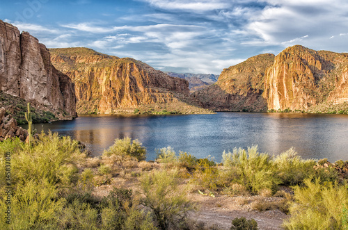 Canyon Lake on the Tonto National Forest on the Apache Trail. photo