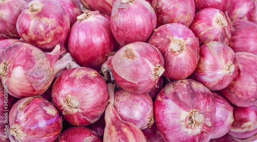 Onion background used to cook delicious food.
