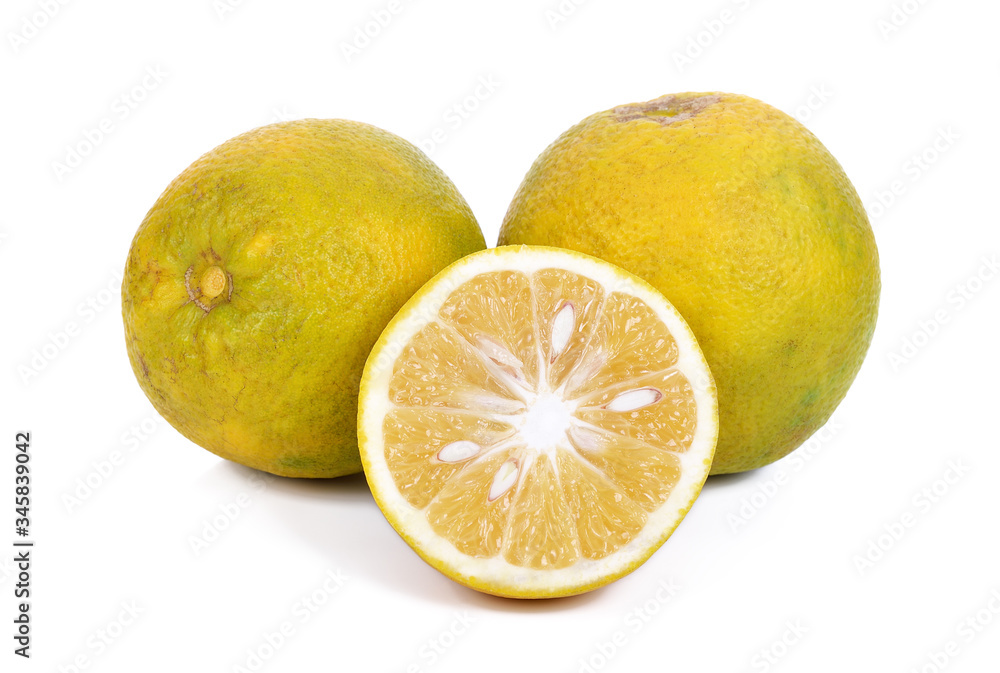 Fresh orange fruit isolated on white background Fresh orange fruit isolated on white background