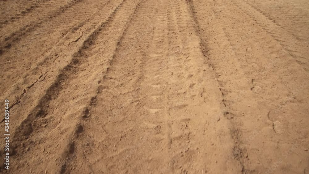CU Tire tracks at construction site CU Tire tracks at construction site