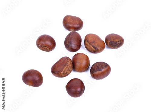 Wallpaper Mural sweet chestnuts (Sterculia monosperma) on white background Torontodigital.ca