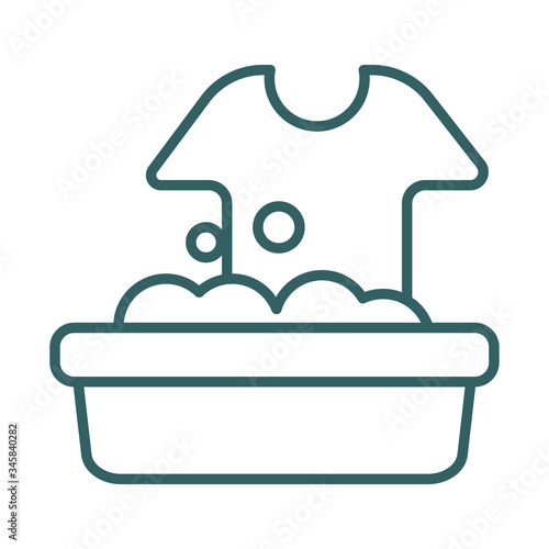 bowl washing shirt line style icon