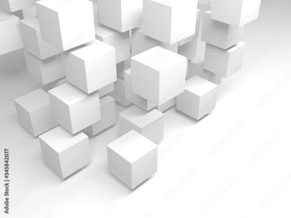 Abstract Dark Cubes Futuristic Design Background Abstract Dark Cubes Futuristic Design Background