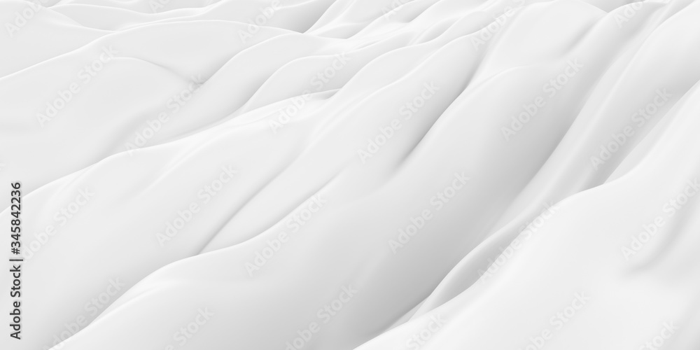 Obraz premium White abstract liquid wavy background