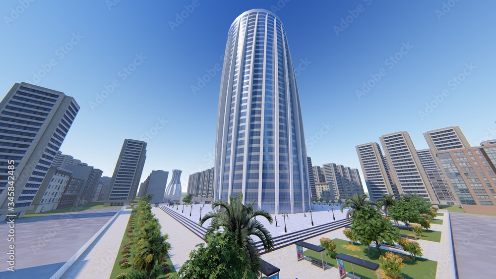 Obraz premium modern office buildings