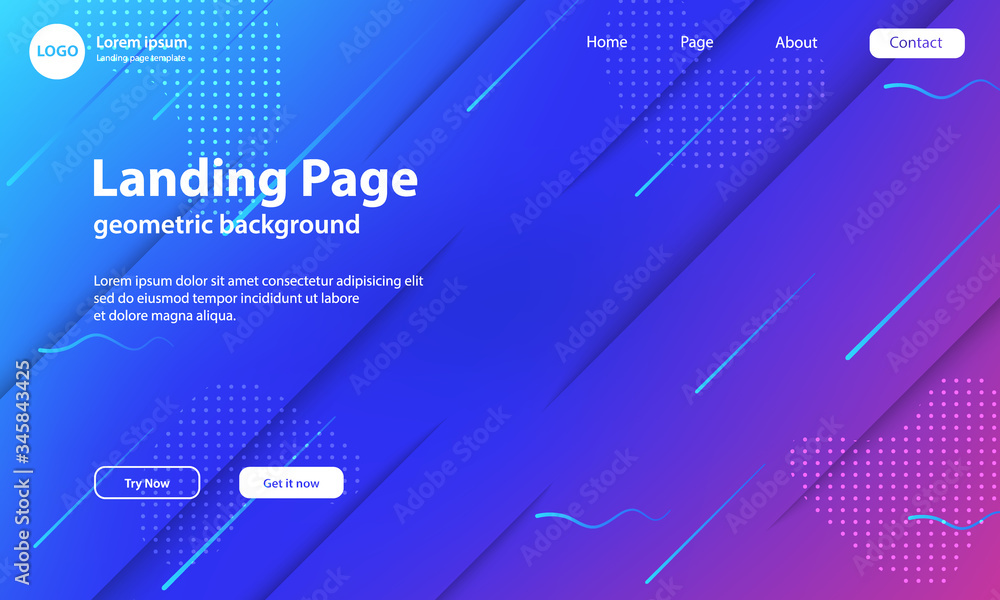 Obraz premium Geometric background with dynamic shapes composition