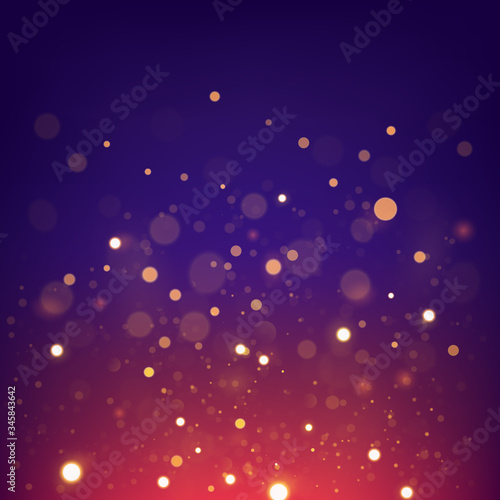 Fire sparks on abstract background