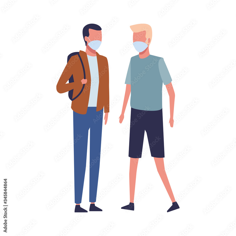 men using face masks for covid19 men using face masks for covid19