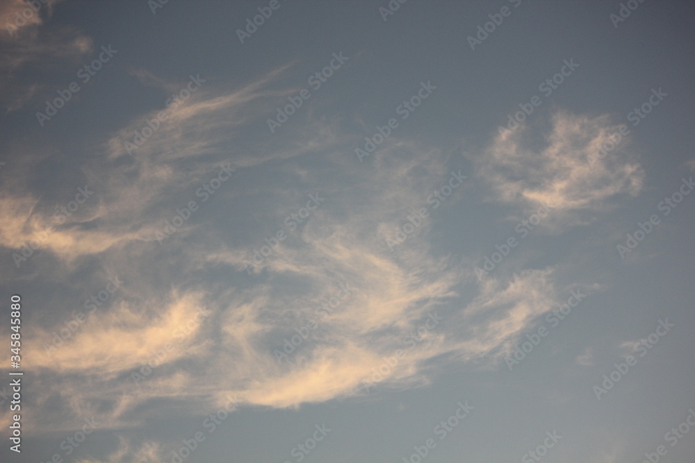 Blue sky background with clouds
