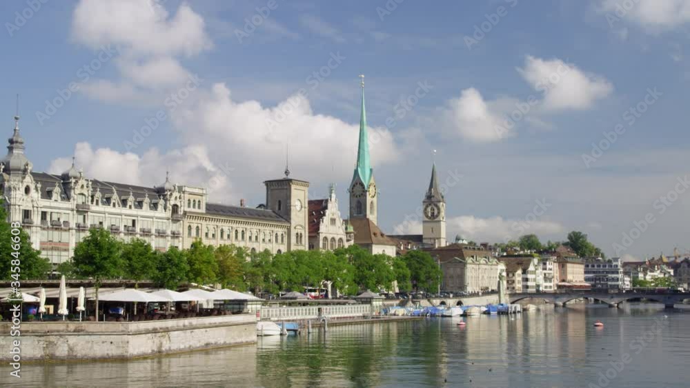 WS PAN Limmat river and Zurich historic city center WS PAN Limmat river and Zurich historic city center