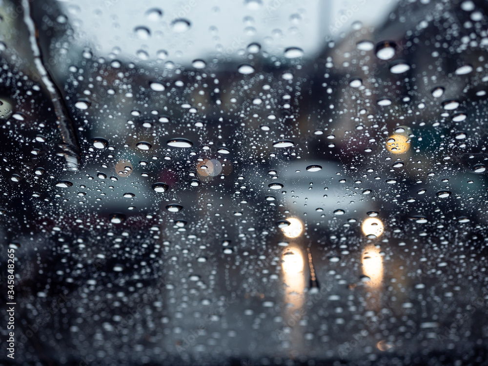 Fototapeta premium Street in rainy day.