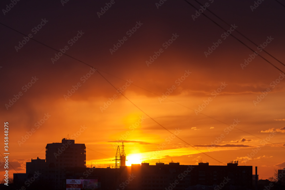 Sunset in Ekaterinburg