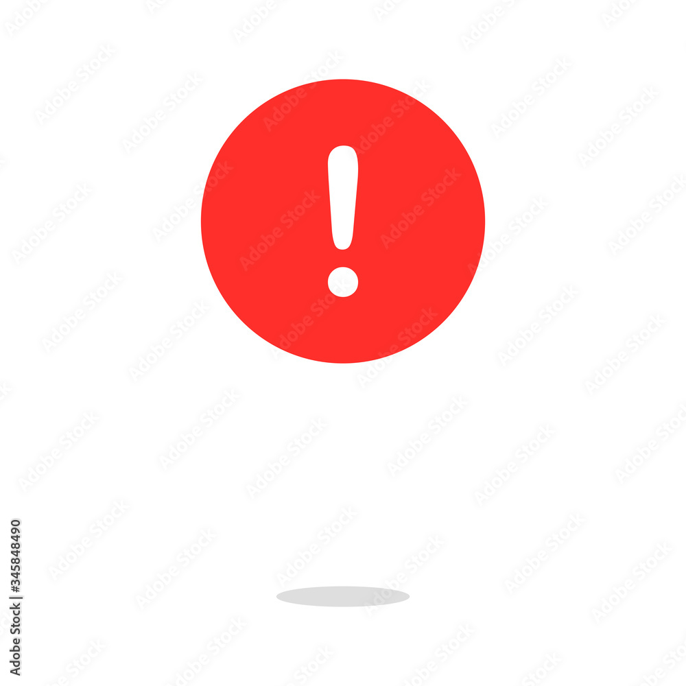 exclamation icon sign isolated vector exclamation icon sign isolated vector