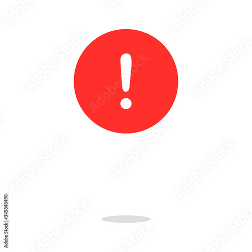 exclamation icon sign isolated vector