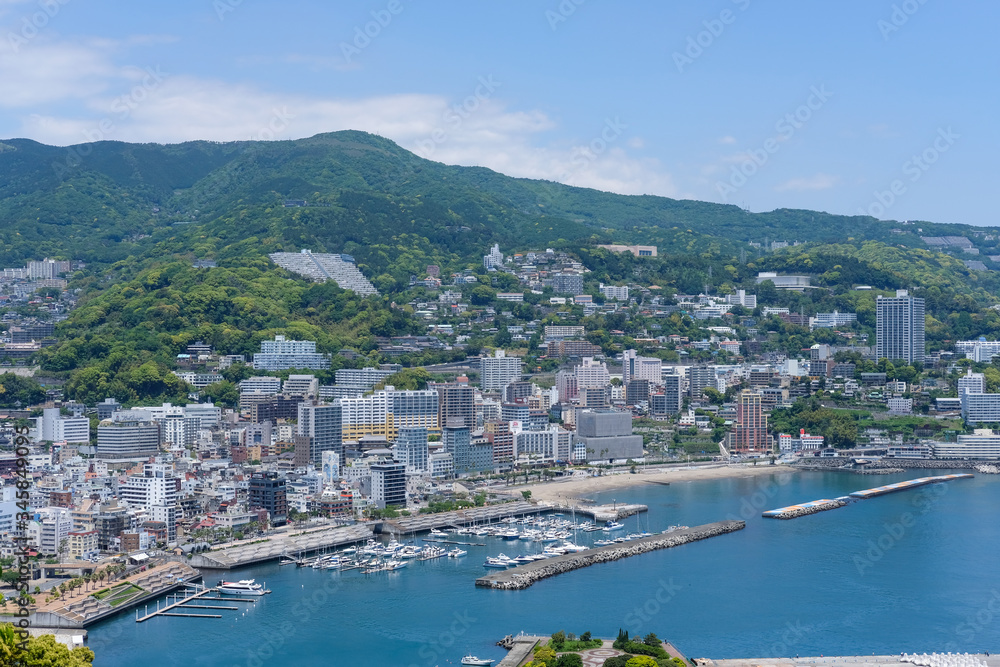 静岡県熱海市の街並み