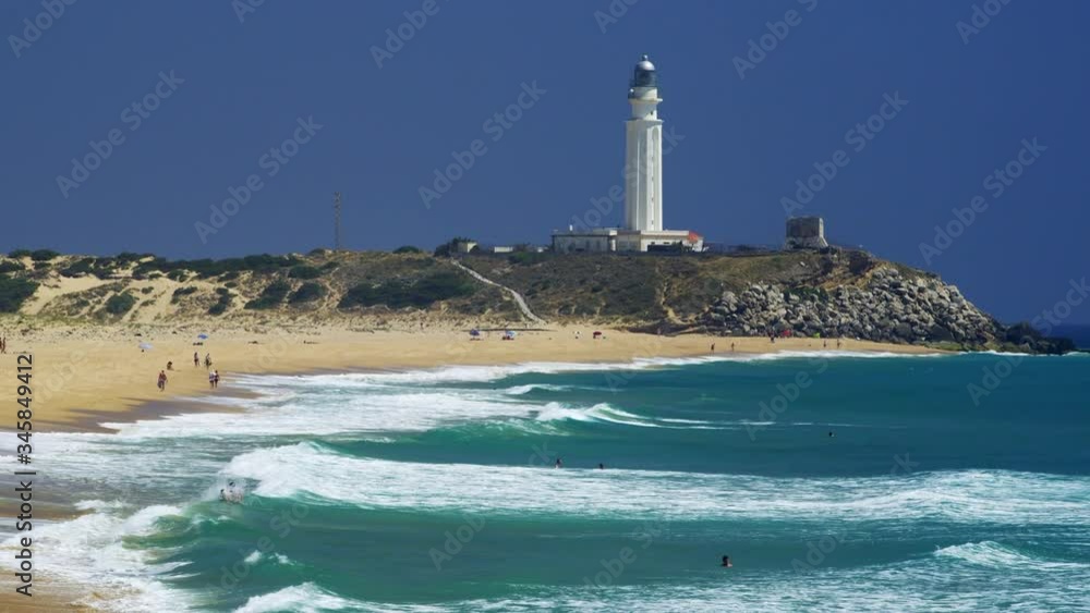 WS Beach and lighthouse at Cape Trafalgar WS Beach and lighthouse at Cape Trafalgar