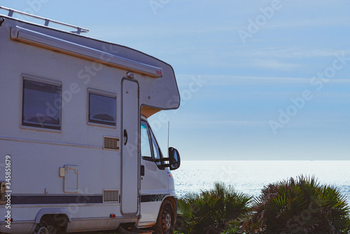 Camper rv on spanish coast © Voyagerix