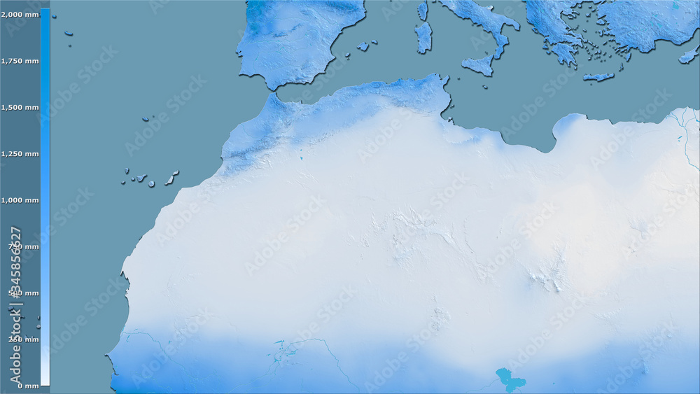 Algeria, annual precipitation - raw data Algeria, annual precipitation - raw data