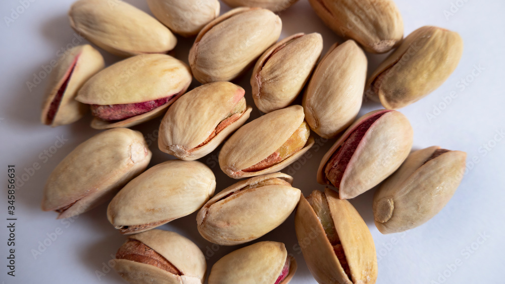 top view of pistachios nutshell top view of pistachios nutshell