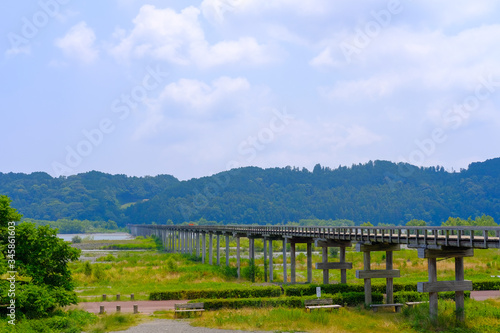 Fototapeta Naklejka Na Ścianę i Meble -  静岡県の蓬莱橋