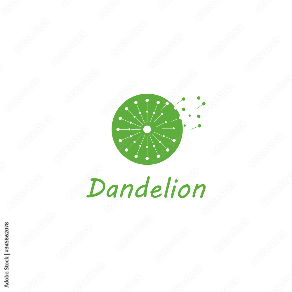 Dandelion vector icon design