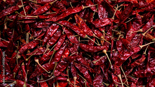 close up shot of red chillies