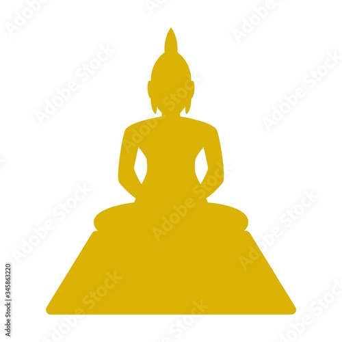 Thai Buddha vector illustration