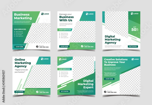 Digital business marketing social media banner