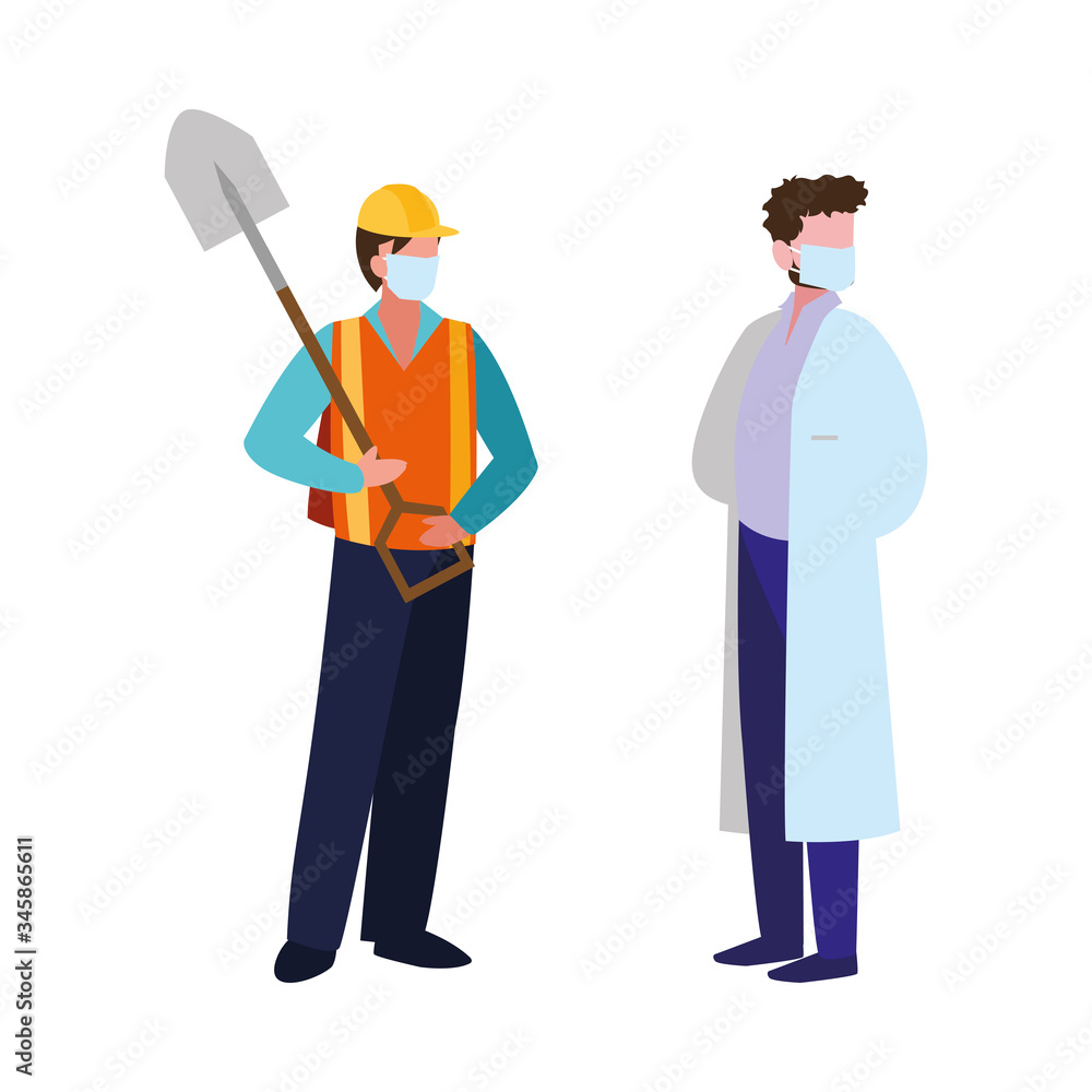 professional men wearing face mask professional men wearing face mask