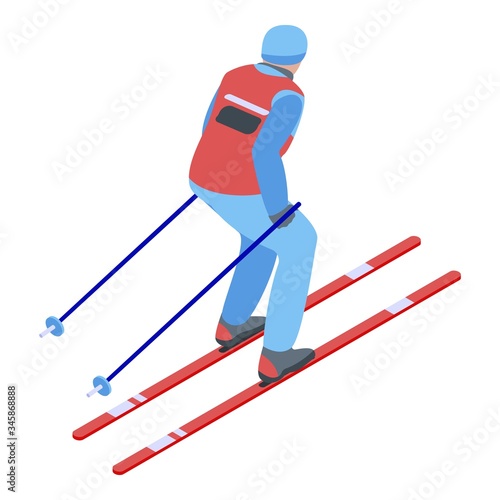 Biathlon icon. Isometric of biathlon vector icon for web design isolated on white background