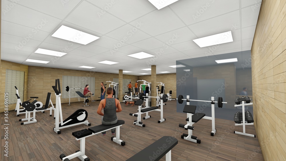 Fototapeta premium gym hole 
