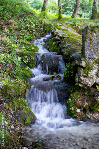 Fototapeta Naklejka Na Ścianę i Meble -  waterfall brook in matese park morcone sassinoro