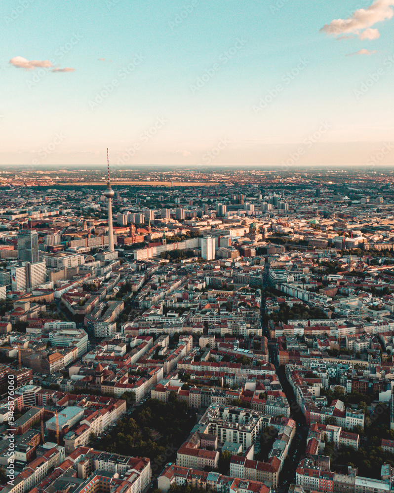 Fototapeta premium Berlin bei sonnenuntergang