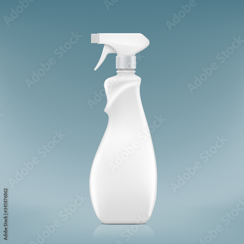 Antibacterial hand sanitizer spray. Soap bottle template.