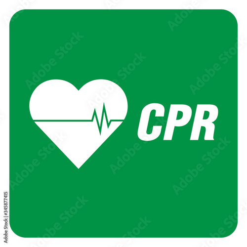 heart cpr medical icon vector design	