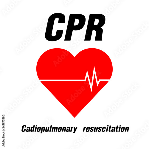 heart cpr medical icon vector design	