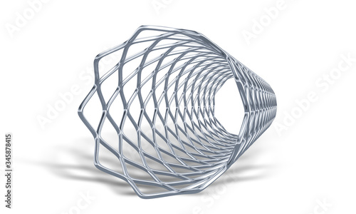 3d illustration of Heart stent

