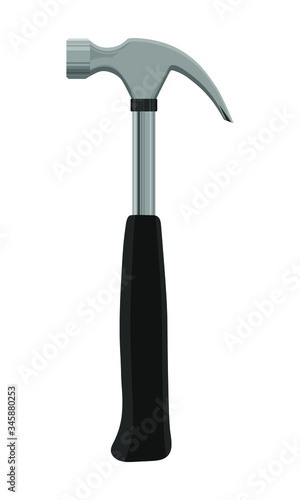 Hammer tool vector flat ill...