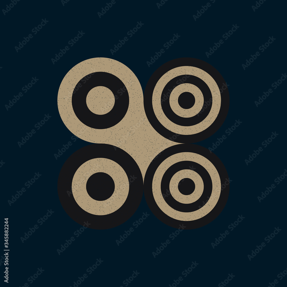 Colour Dots Universe Logo art design illustration