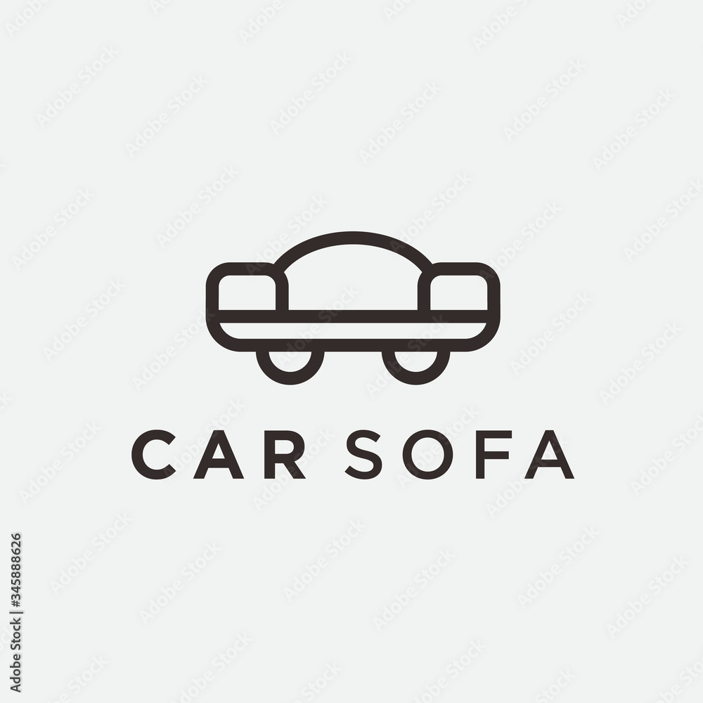 logo car sofa / sofa vector logo car sofa / sofa vector