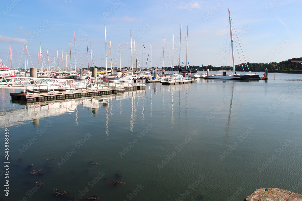 port in lorient in brittany (france)