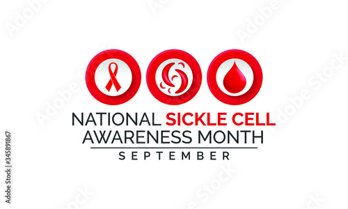 Vector illustration on the theme of National sickle cell awareness month observed each year during September.