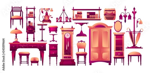 Set of furniture elements design