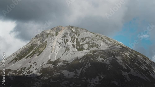 Mount Errigal peak timelapse with clouds