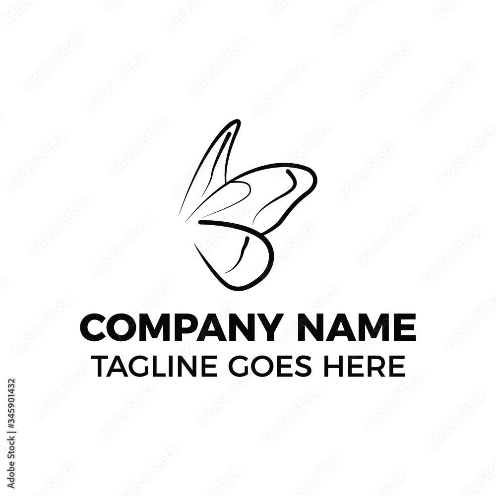 simple design line logo butterfly simple design line logo butterfly